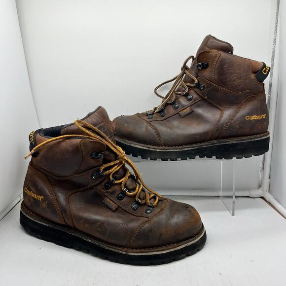 Carhartt Boots Mens 9 Brown Safety Toe Leather Work Thinsulate Insulation main image 8